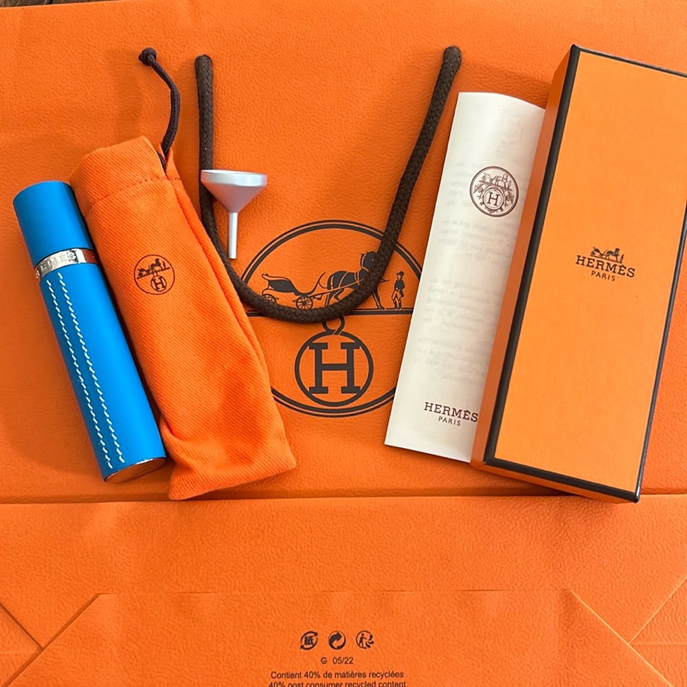 Brand new never used Hermes Paris refillable perfume atomizer